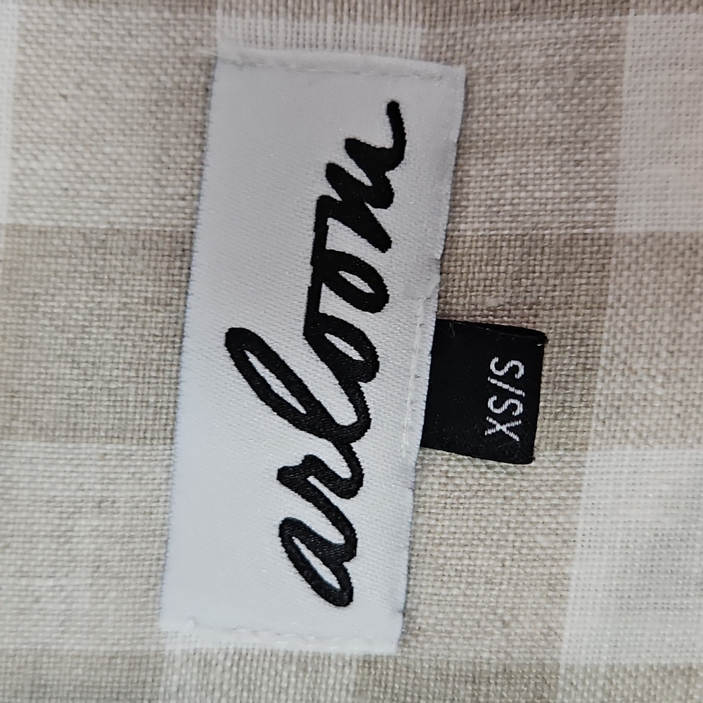Arloom  Lola Linen Gingham Kaftan  XS/S - Picture 8 of 11